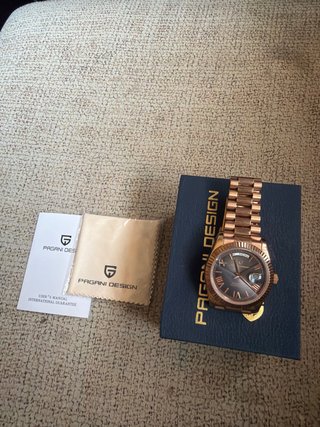 Reloj Pagani Design Dorado Marrón