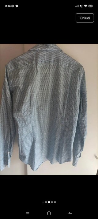 Camicia uomo manica lunga fantasia