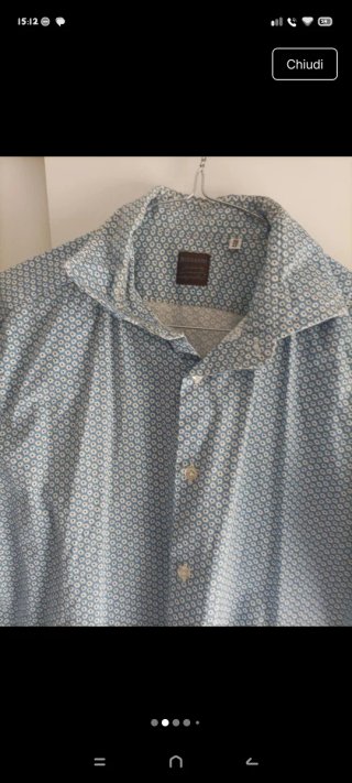 Camicia uomo manica lunga fantasia