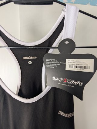 Conjunto Black Crown negro y blanco Talla XS