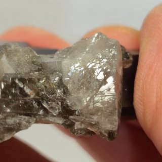 Cuarzo ahumado brillante grupo de cristales Brasil