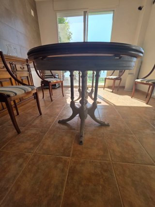 Mesa de comedor de madera extensible