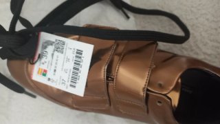 Zapatillas Zara Talla 37 Metalizadas Doradas