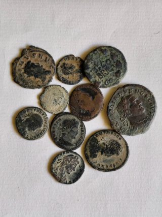 Lote 10 Monedas Romanas Antiguas