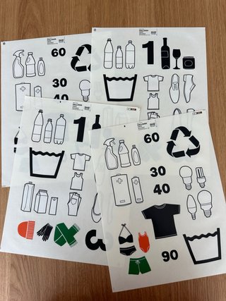 Etiquetas IKEA DALLIDEN A3