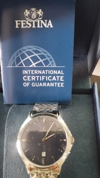 Orologio Festina Uomo blu argentato