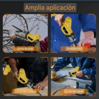 Sierra Sable Inalámbrica Batería Recargable