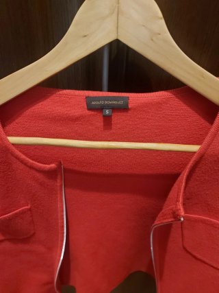 Chaqueta Adolfo Dominguez Roja Cremallera