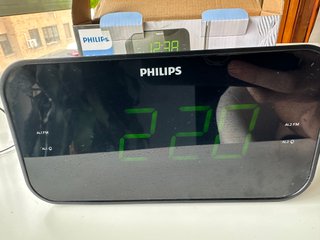 Radio Despertador Philips Negro