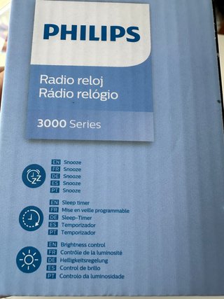 Radio Despertador Philips Negro