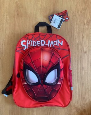 Mochila Spiderman Infantil Roja