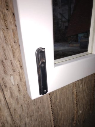 Espejo Ventana Blanco Desgastado