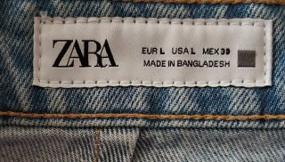 Falda pantalón Zara denim