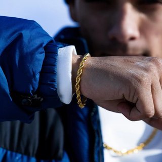 Pulsera CORDÓN ROPE Oro 18K - 5 mm (Liquidación)