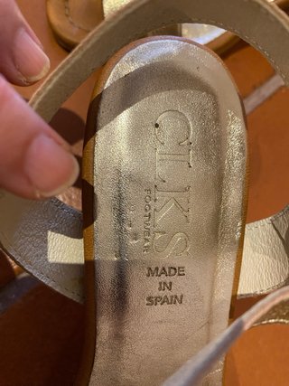 Sandalias doradas Made in Spain