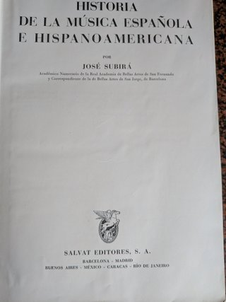 Historia de la música Española e Hispanoamericana