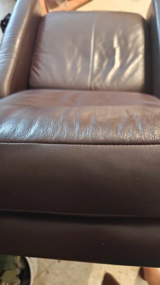 Sillón Eléctrico de Cuero Marrón