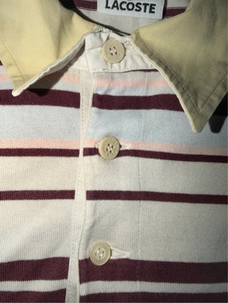 Polo Lacoste Vintage Rayas Talla 4 (M/L)