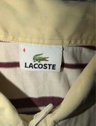 Polo Lacoste Vintage Rayas Talla 4 (M/L)
