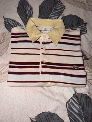 Polo Lacoste Vintage Rayas Talla 4 (M/L)