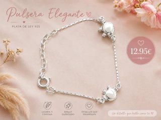 Pulsera Elegante Plata de Ley 925
