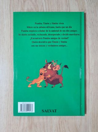 Clásico cuento Disney."La huida de Pumba". Salvat.