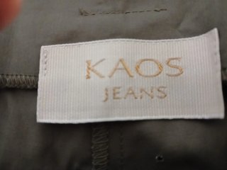 Pantalón KAOS JEANS mujer T44 verde oliva
