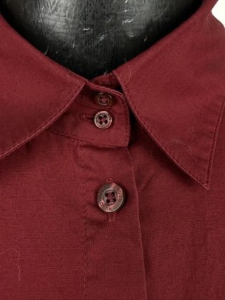 Hugo Boss Camicia Donna XS Bordeaux Stretch Slim