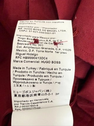 Hugo Boss Camicia Donna XS Bordeaux Stretch Slim