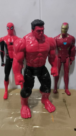 Figuras Superhéroes Marvel Hulk Rojo
