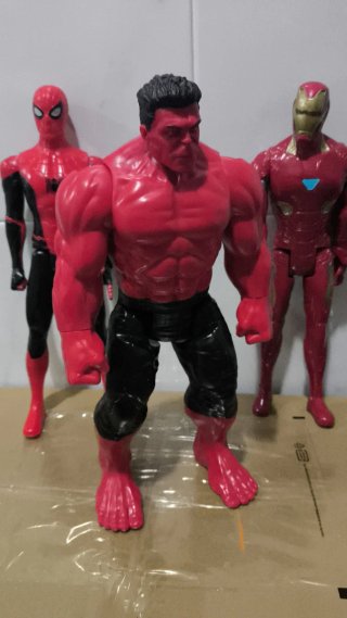 Figuras Superhéroes Marvel Hulk Rojo