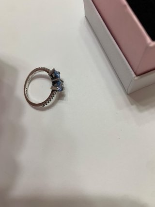 Anillo Pandora Lazo Azul Plata bridgerton 54