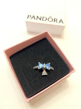 Anillo Pandora Lazo Azul Plata bridgerton 54