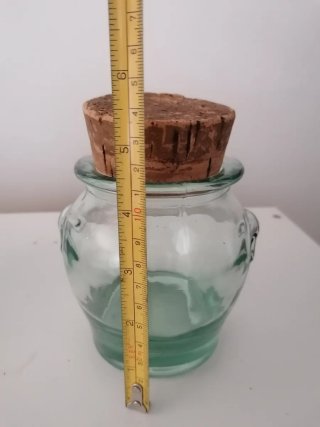2 Botes Cristal con tapón de Corcho