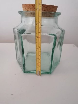 2 Botes Cristal con tapón de Corcho