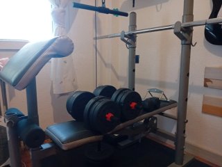 Pack Gimnasio Banco Press y Barra