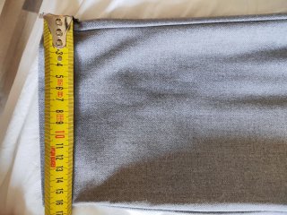 Pantalón gris pinzas Zara M