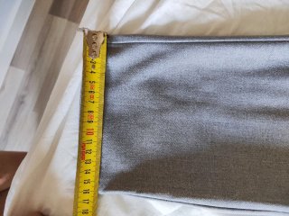 Pantalón gris pinzas Zara M