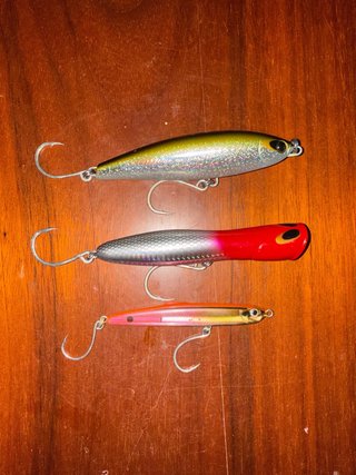 Pack 3 señuelos pesca artificiales