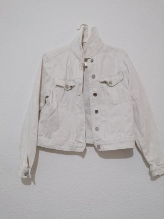 Chaqueta vaquera blanca