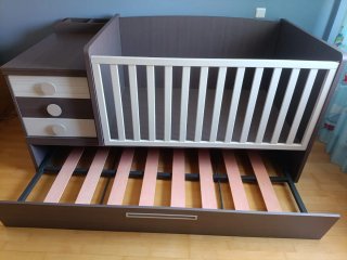 Cuna convertible en cama 90cm