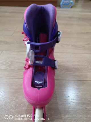 Patines ajustables Oxelo rosas y morados