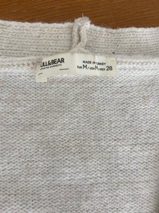 Chaqueta de punto ochos cruda