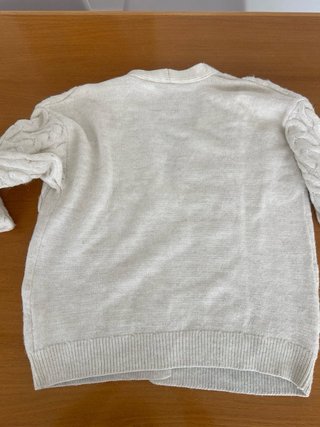 Chaqueta de punto ochos cruda