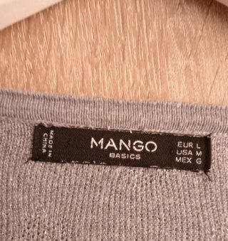 (L) Jersey de punto de manga larga de Mango
