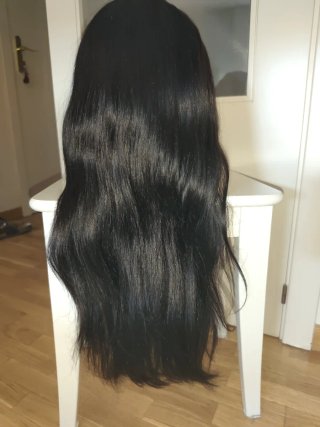 Peluca pelo humano con diadema