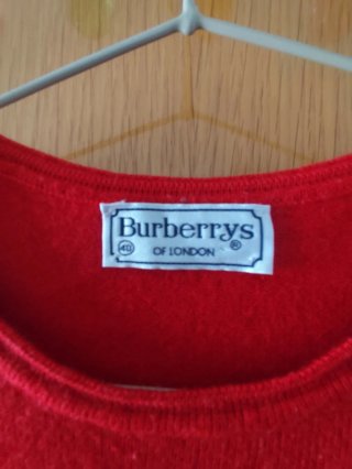 Jersey Burberrys London Vintage Rojo