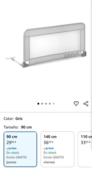Barrera Cama Jané Abatible 90cm