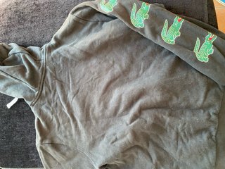 Sudadera Lacoste Sport Negra con Cocodrilos