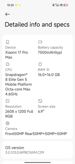 Xiaomi 17 Pro Max 1TB +Funda Retro Gaming